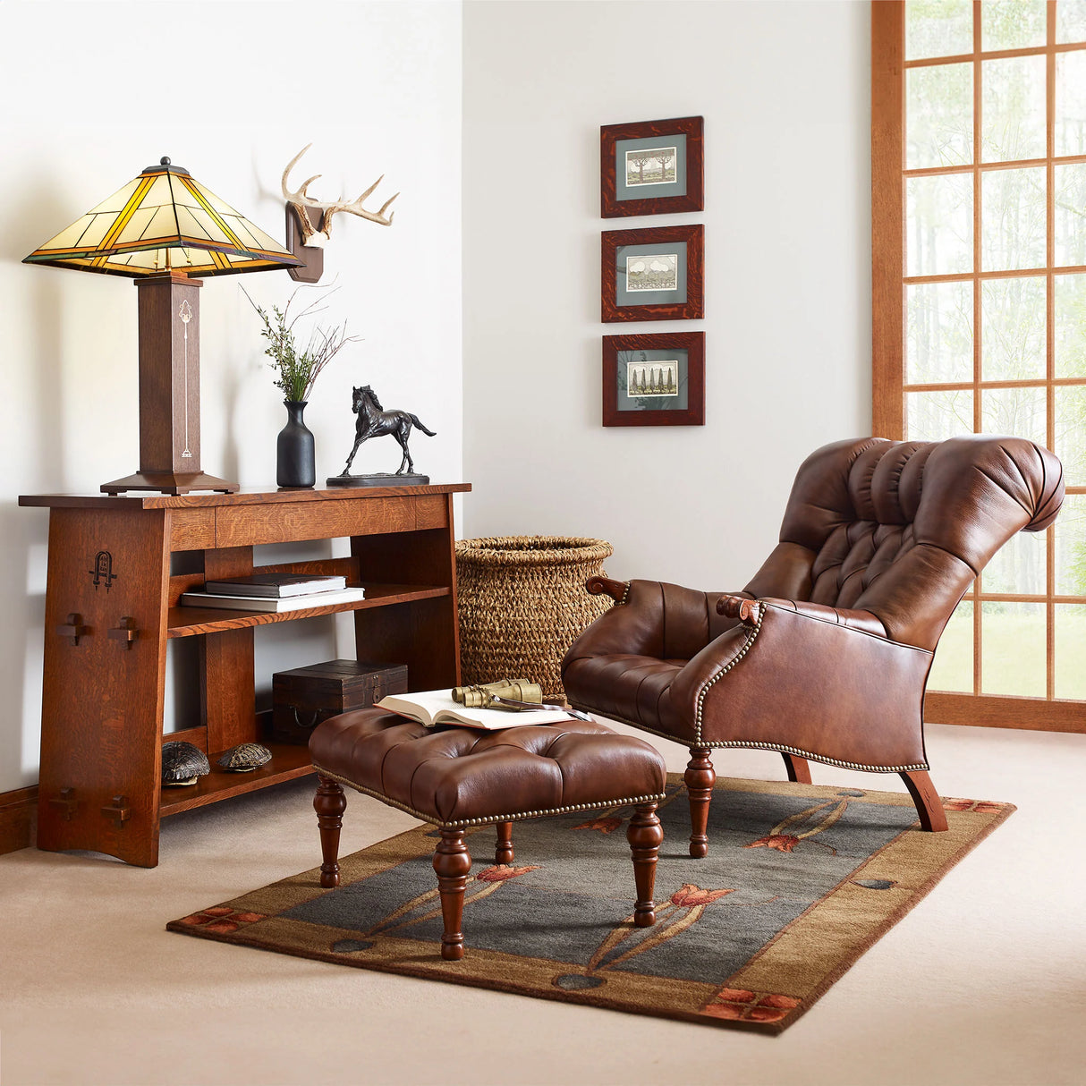Stickley Leopold's Ottoman
