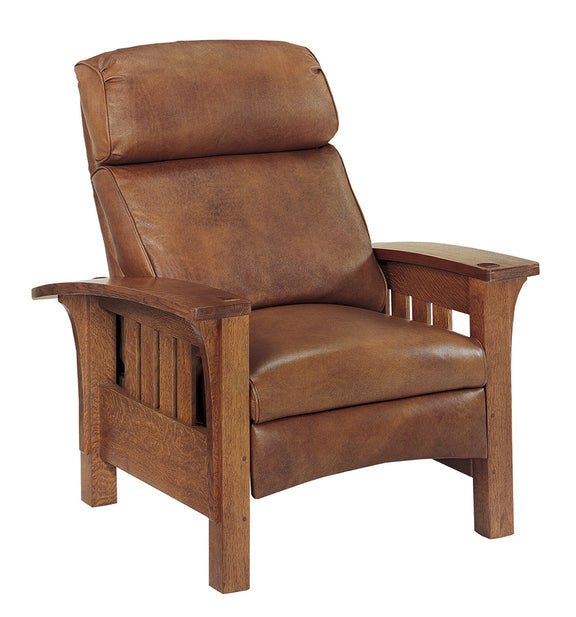 Stickley Bustle Back Bow Arm Morris Manual Recliner