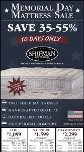 Shifman Mattress Sale